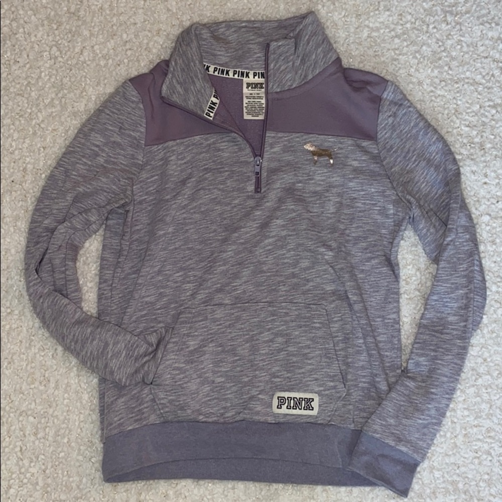 VS PINK Quarter Zip Sweatshirt